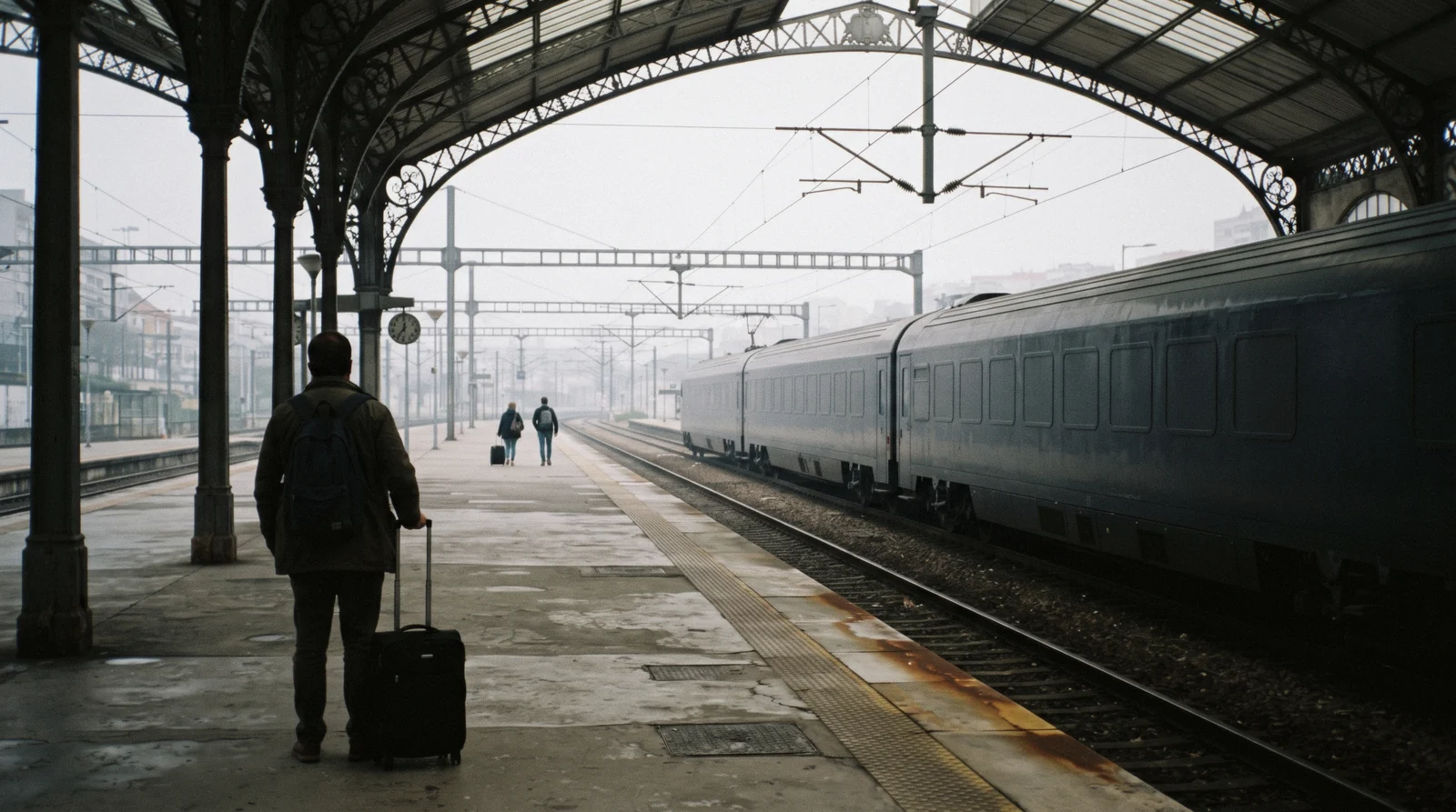 An Alfa Pendular train waiting at a platform at Porto Campanhã before the run south to Lisbon